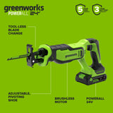24V Cordless 280 in-lbs Drill/Driver 4PC Power Tool Combo Kit: (2) 2.0 Ah USB-C Batteries, (1) 30W USB-C Charger, (1) 3' 100W USB-C Cable and 34-Piece Accessory Sets