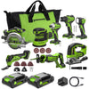 24V Cordless 280 in-lbs Drill/Driver Power Tool 8PC Combo Kit: (2) 2.0 Ah USB-C Batteries, 30W USB-C Charger Block, and 3' 100W USB-C Cable