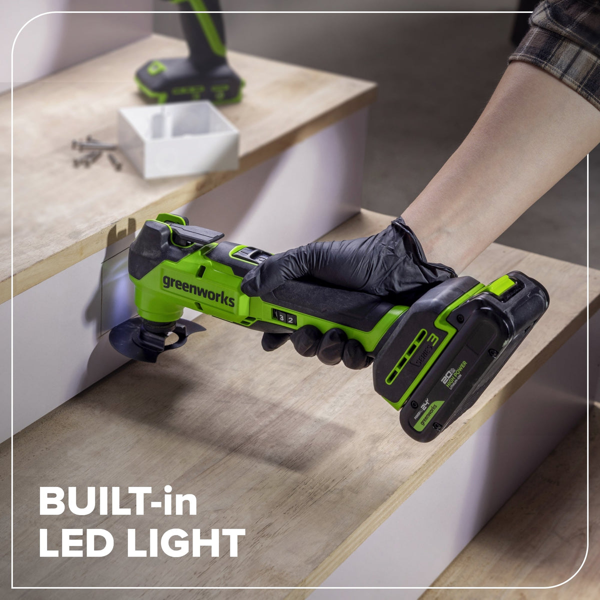 24V Cordless 400 in-lbs Drill/Driver Power Tool 6PC Combo Kit w/ (1) 4.0Ah & (1) 2.0Ah USB-C Batteries and Charger
