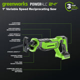24V Cordless 400 in-lbs Drill/Driver Power Tool 6PC Combo Kit w/ (1) 4.0Ah & (1) 2.0Ah USB-C Batteries and Charger