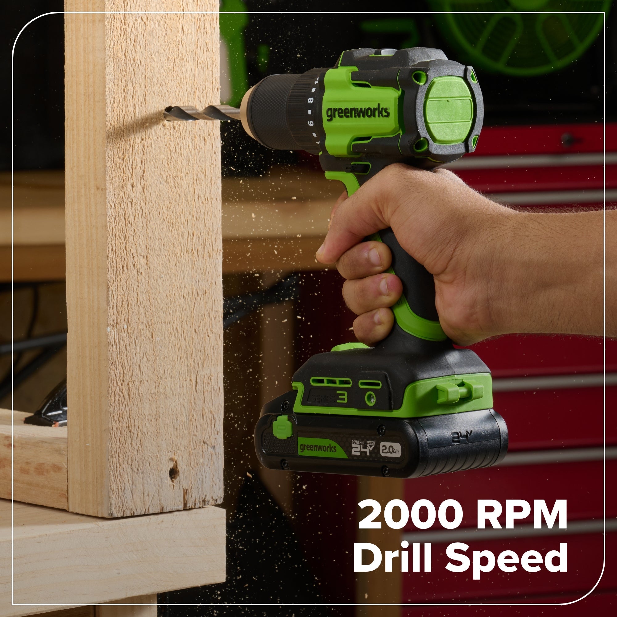 24V Brushless Power Tool 6PC Combo Kit: (2) 2.0 Ah USB-C Batteries and 30W Charger