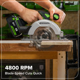 24V Brushless Power Tool 6PC Combo Kit: (2) 2.0 Ah USB-C Batteries and 30W Charger