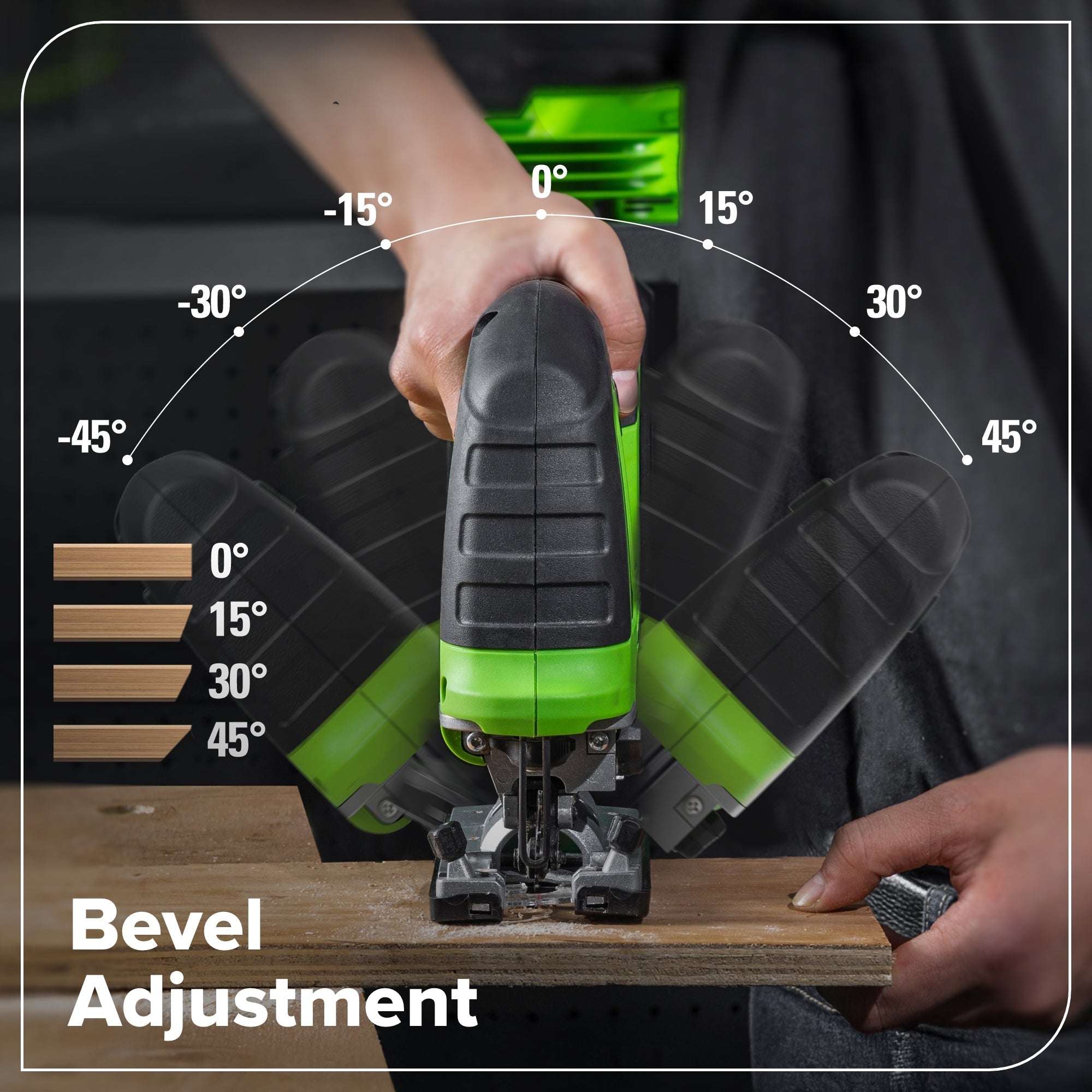 24V Brushless Power Tool 6PC Combo Kit: (2) 2.0 Ah USB-C Batteries and 30W Charger