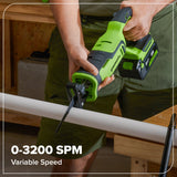 24V Cordless 400 in-lbs Drill/Driver Power Tool 8PC Combo Kit w/ (2) 4.0 Ah and (1) 2.0 Ah USB-C Batteries and Charger