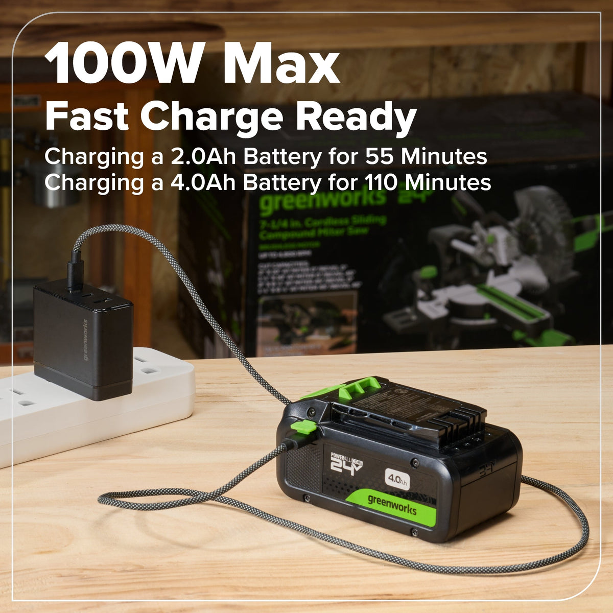 24V Cordless 400 in-lbs Drill/Driver Power Tool 8PC Combo Kit w/ (2) 4.0 Ah and (1) 2.0 Ah USB-C Batteries and Charger