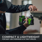 24V PowerAll Pro 530 in-lb Drill Driver and 2,200 in-lb Impact Driver Combo Kit, with (2) 2.0 Ah Batteries, 65W Charger, 3' Cable, Belt Clips, and Carrying Bag