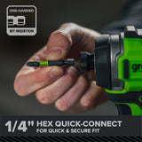 24V PowerAll Pro 530 in-lb Drill Driver and 2,200 in-lb Impact Driver Combo Kit, with (2) 2.0 Ah Batteries, 65W Charger, 3' Cable, Belt Clips, and Carrying Bag