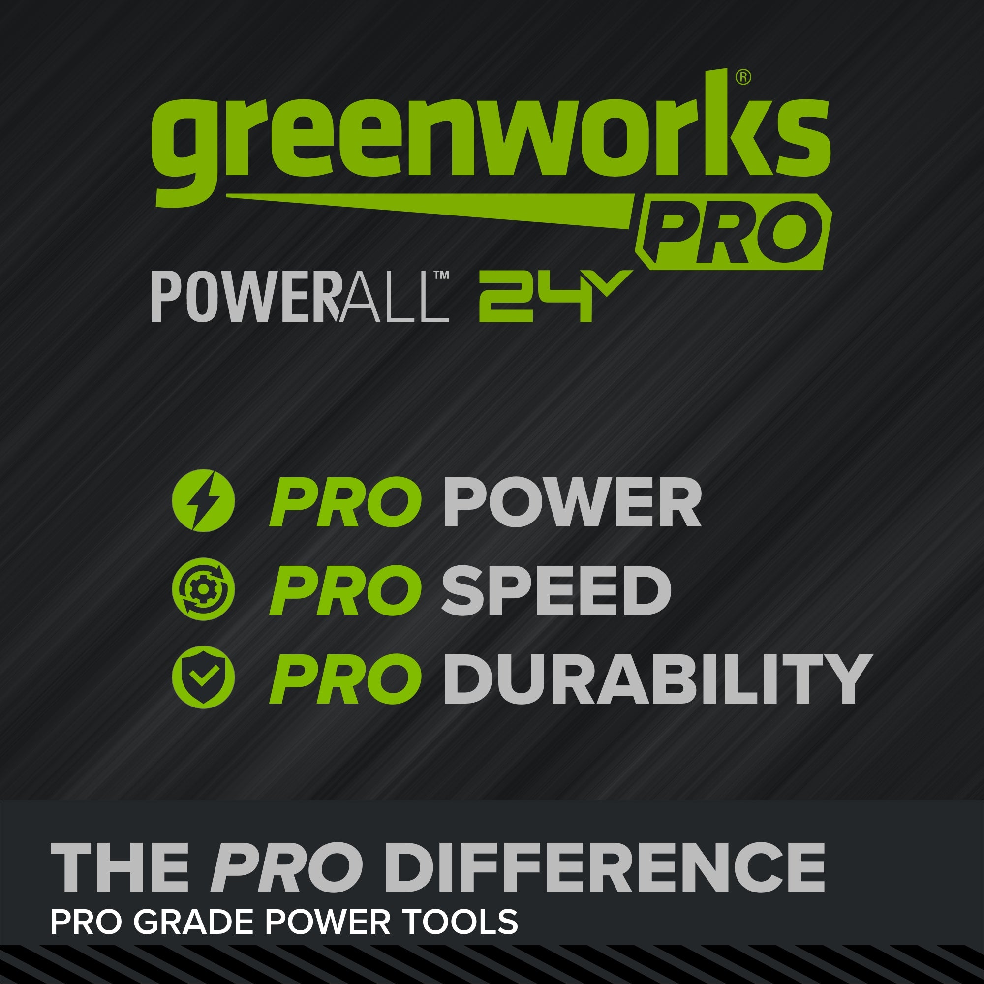 24V PowerAll Pro 530 in-lb Drill Driver and 2,200 in-lb Impact Driver Combo Kit, with (2) 2.0 Ah Batteries, 65W Charger, 3' Cable, Belt Clips, and Carrying Bag