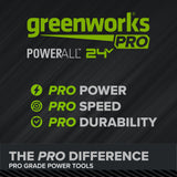 24V PowerAll Pro 530 in-lb Drill Driver and 2,200 in-lb Impact Driver Combo Kit, with (2) 2.0 Ah Batteries, 65W Charger, 3' Cable, Belt Clips, and Carrying Bag