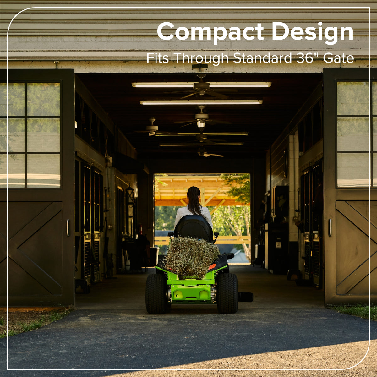 82V 42" CrossoverT Riding Lawn Tractor: (4) 82V 6.0 Ah Batteries and (1) 600W Turbo Wall Charger, CRT4282
