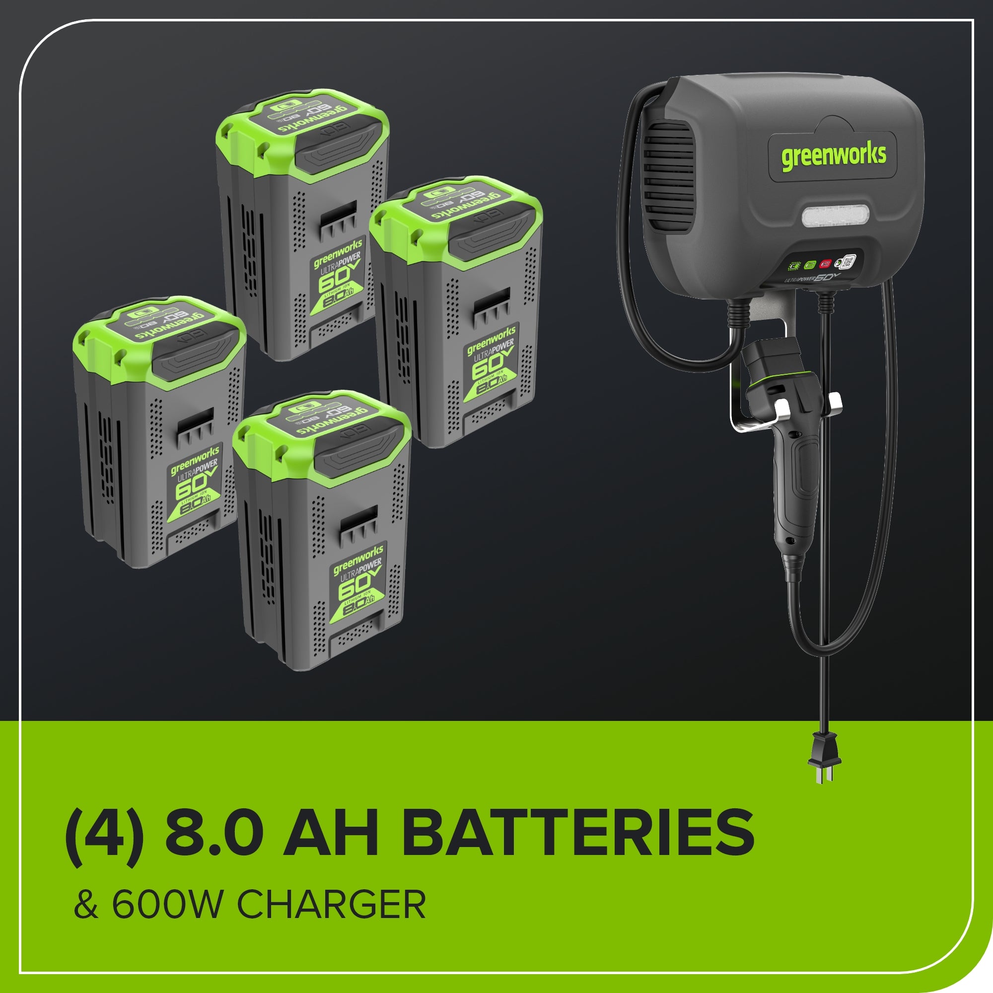 60V 42" Electric CrossoverZ Zero Turn Mower: (4) 8 Ah Batteries and 600W Wall Charger, CRZ4262