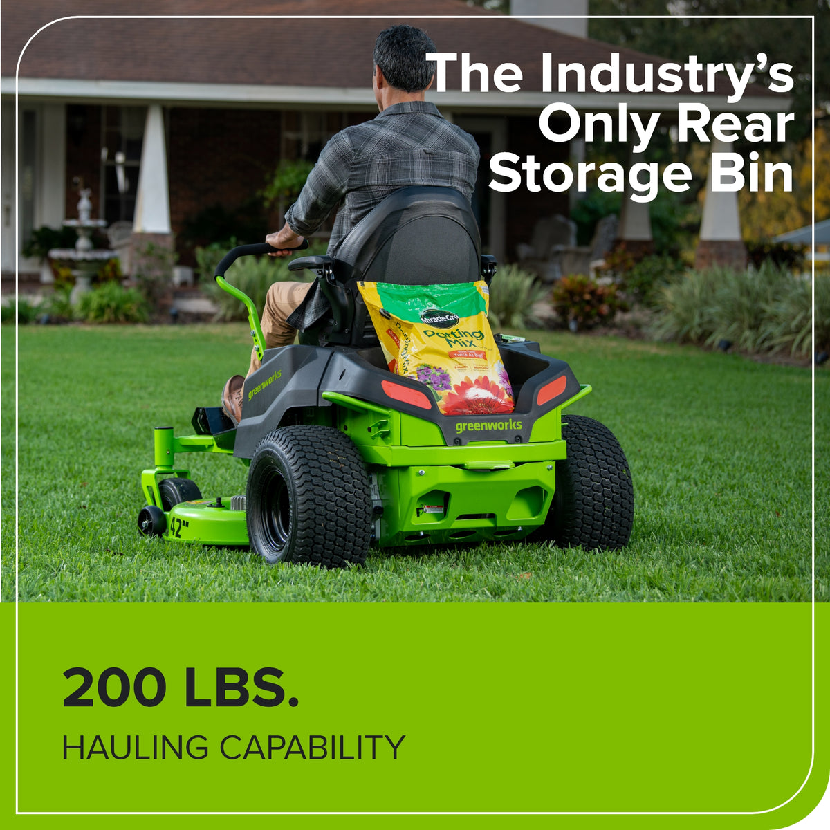 60V 42" Electric CrossoverZ Zero Turn Mower: (4) 8 Ah Batteries and 600W Wall Charger, CRZ4262