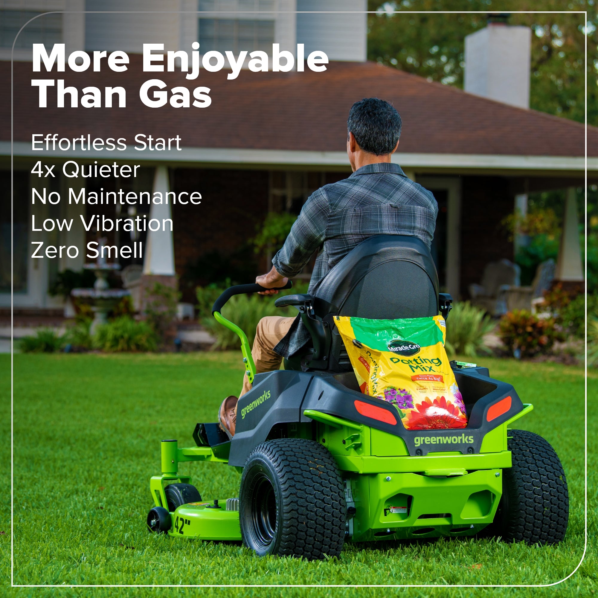 80V 42" Cordless Battery CrossoverZ Zero Turn Lawn Mower, (6) 6Ah Batteries and 600W Wall Charger, CRZ4282
