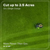 80V 42" Cordless Battery CrossoverZ Zero Turn Lawn Mower, (6) 6Ah Batteries and 600W Wall Charger, CRZ4282