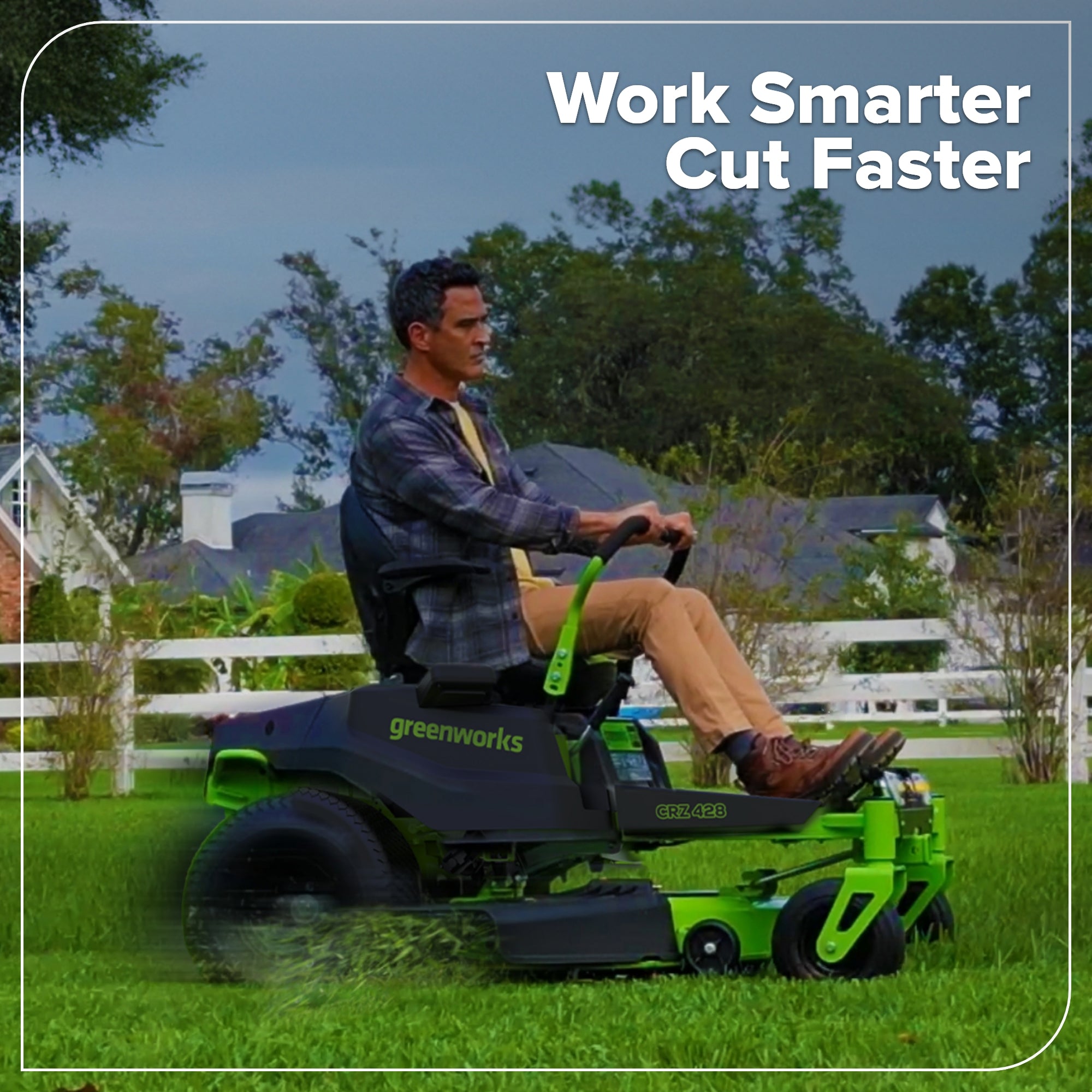 80V 42" Cordless Battery CrossoverZ Zero Turn Lawn Mower, (6) 6Ah Batteries and 600W Wall Charger, CRZ4282