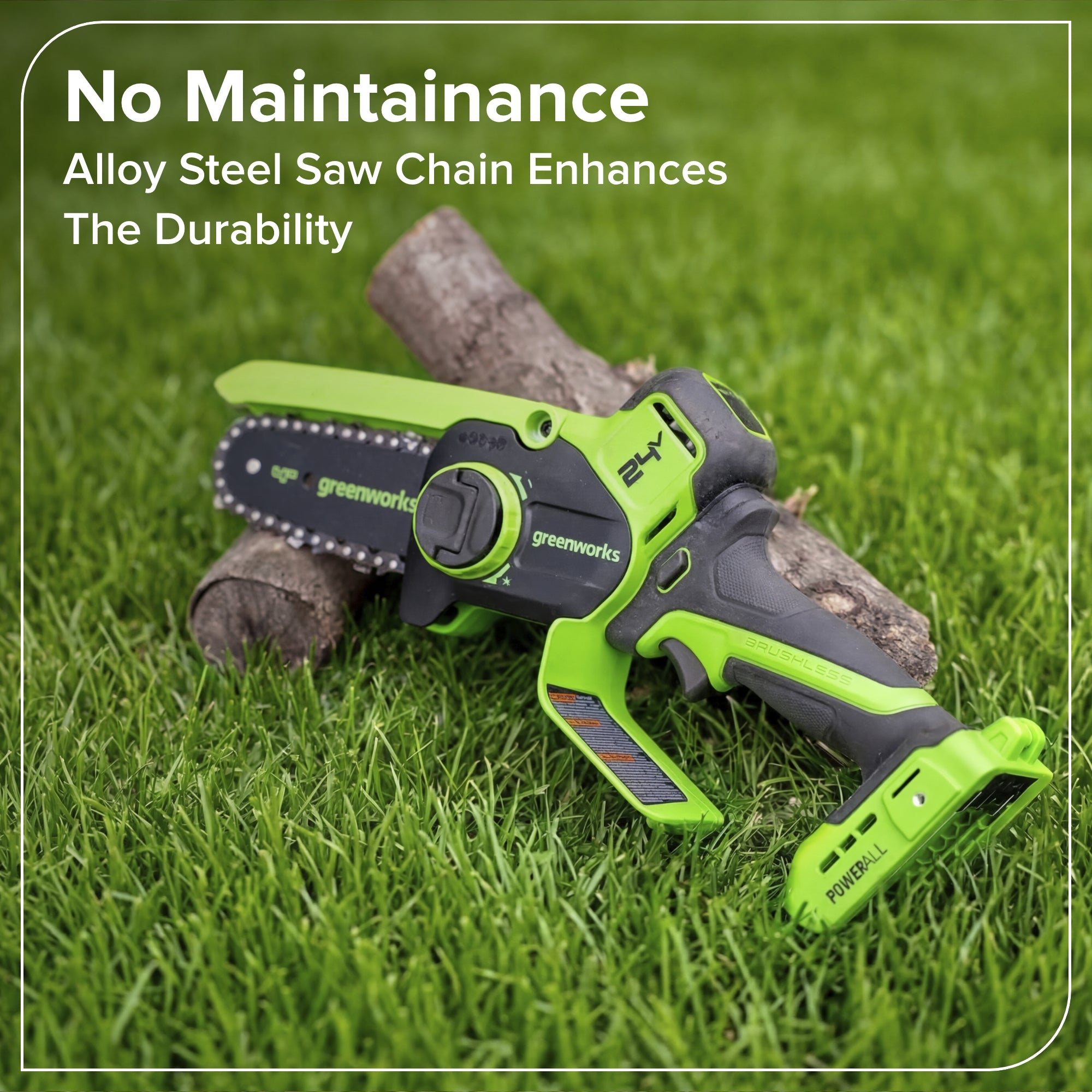 24V 4” Cordless Battery Brushless Pruner Saw (Tool Only)