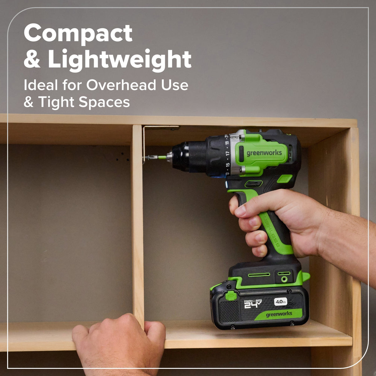 24V Cordless Battery 1/2" 800 in/lbs Drill Driver: 4.0 Ah USB-C Battery and 65W USB-C Fast Charger