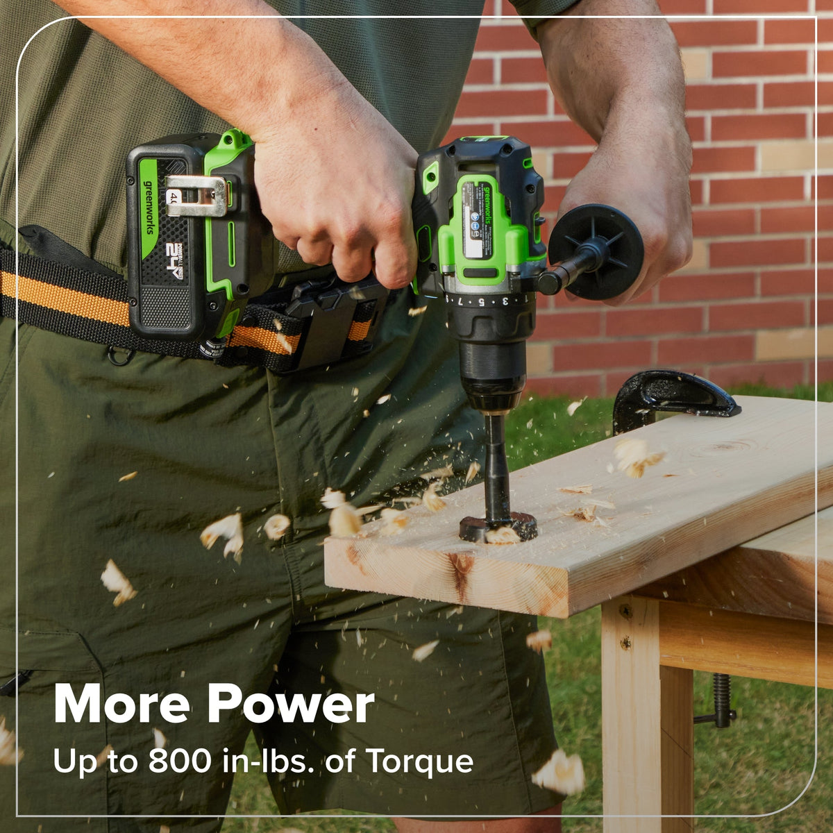 24V Cordless Battery 1/2" 800 in/lbs Drill Driver: 4.0 Ah USB-C Battery and 65W USB-C Fast Charger