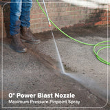 2200-PSI 1.2 GPM Four-Weel Electric Pressure Washer with 5 Nozzles & Detergent Tank