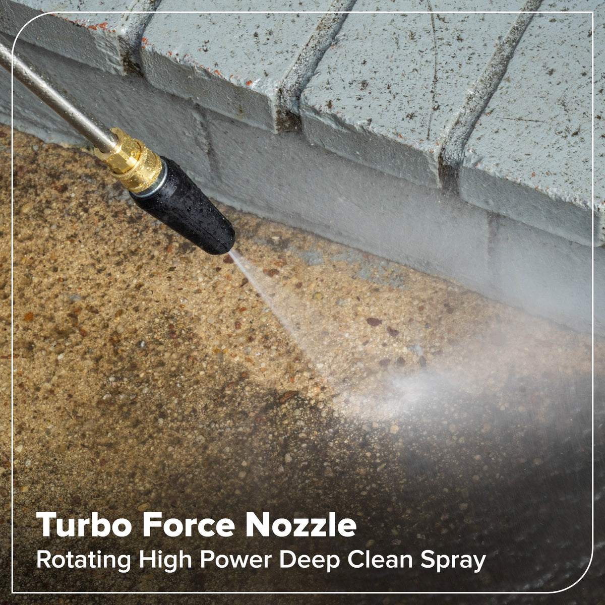 2200-PSI 1.2 GPM Four-Weel Electric Pressure Washer with 5 Nozzles & Detergent Tank