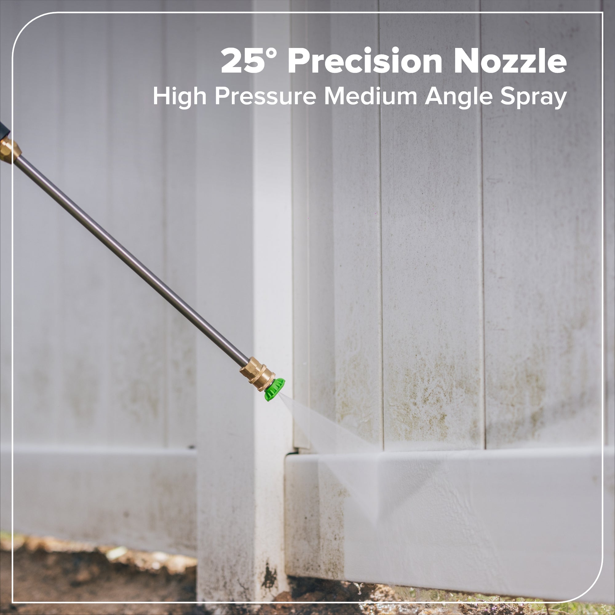 2200-PSI 1.2 GPM Four-Weel Electric Pressure Washer with 5 Nozzles & Detergent Tank