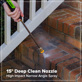 2400-PSI Brushless 1.2 GPM Four-Weel Electric Pressure Washer