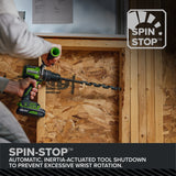 24V PowerAll Pro 1,350 in-lb 1/2" Hammer Drill, with 2.0 Ah USB-C Battery, 65W Charger, Belt Clip, and Auxiliary Handle