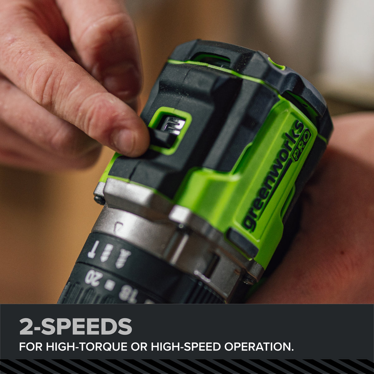 24V PowerAll Pro 1,350 in-lb 1/2" Hammer Drill, with 2.0 Ah USB-C Battery, 65W Charger, Belt Clip, and Auxiliary Handle