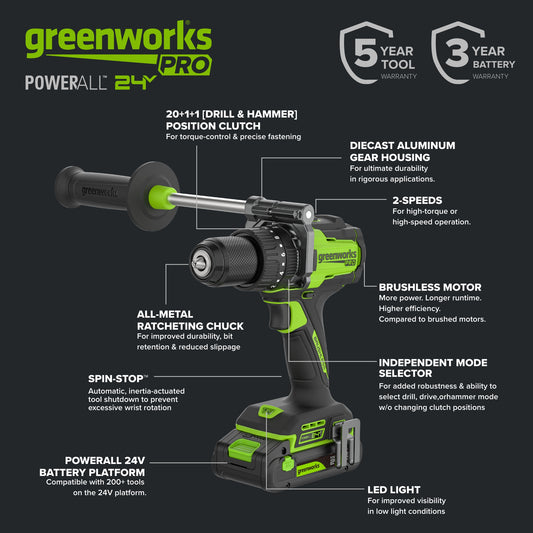 24V PowerAll Pro 1,350 in-lb 1/2