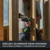 24V PowerAll Pro 850 in-lb 1/2" Hammer Drill, with 2.0 Ah USB-C Battery, 30W Charger, Belt Clip, and Auxiliary Handle