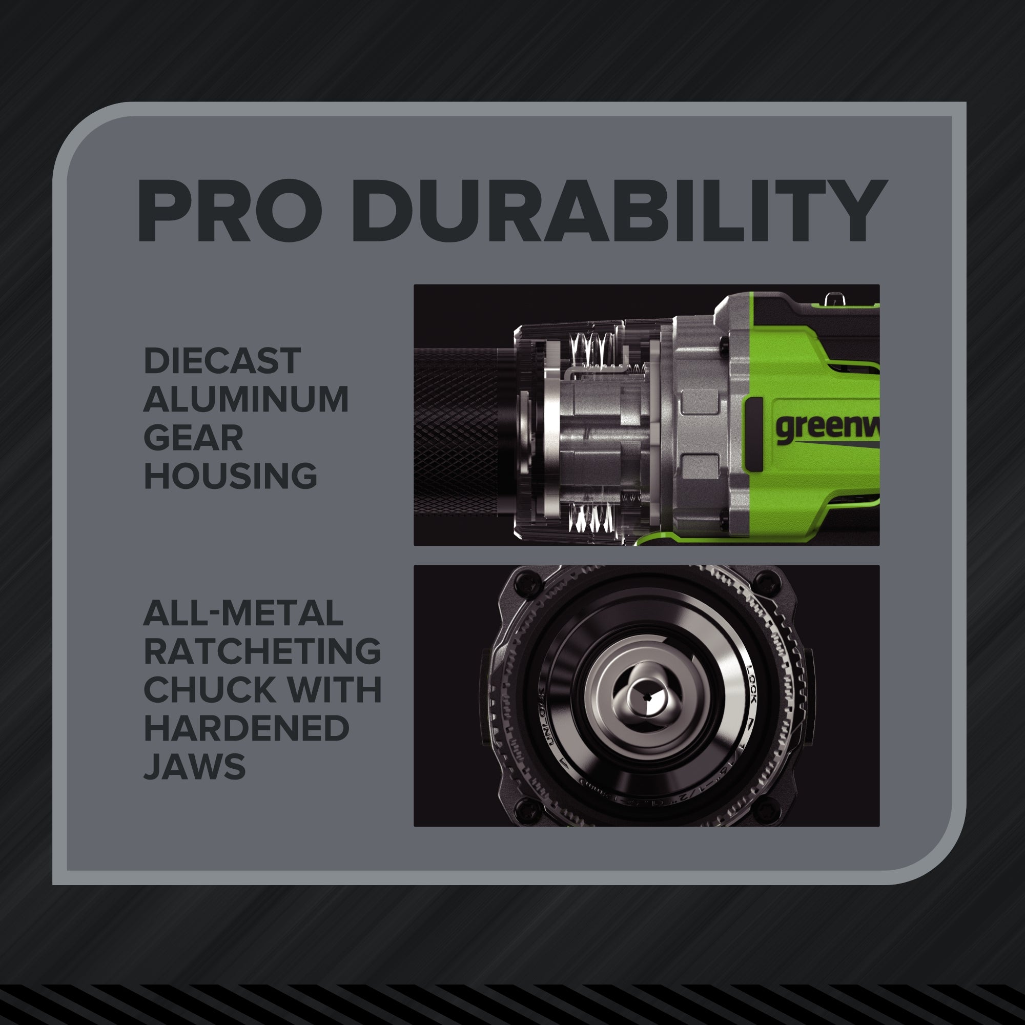 24V PowerAll Pro 850 in-lb 1/2" Hammer Drill, with 2.0 Ah USB-C Battery, 30W Charger, Belt Clip, and Auxiliary Handle