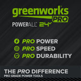 24V PowerAll Pro 2,200 In-Lb Impact Driver, with 2.0 Ah USB-C Battery, 65W USB-C Charger Block, 3' 100W USB-C Cable, Belt Clip