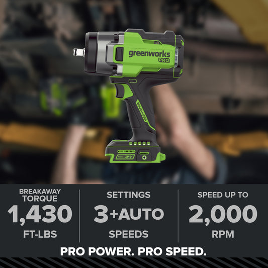 24V PowerAll Pro 1,430 ft-lb Breakaway Torque 1/2