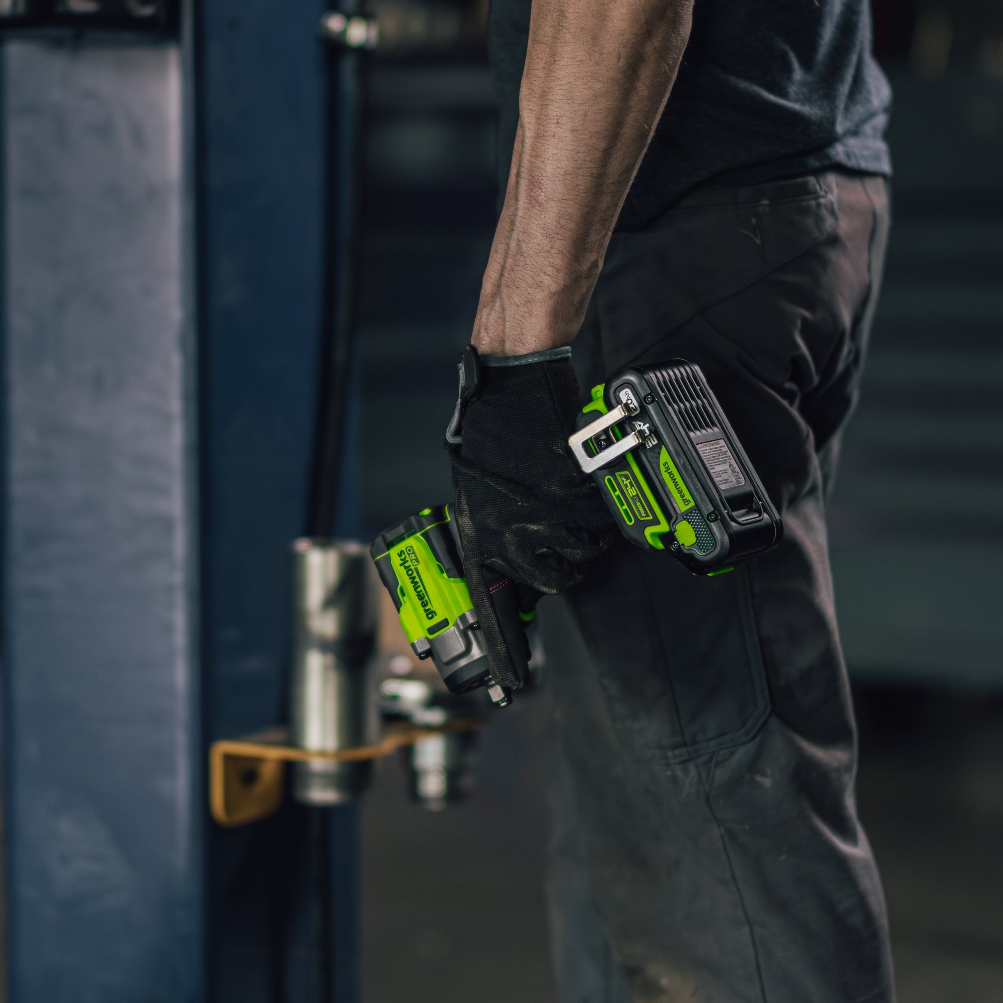 24V PowerAll Pro 400 ft-lb Breakaway Torque 3/8" Impact Wrench, Tool Only