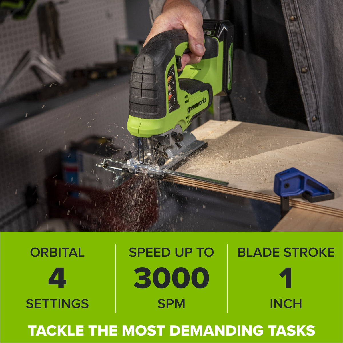 24V Cordless 280 in-lbs Drill/Driver Power Tool 3PC Combo Kit w/ 6-1/2" Circular Saw & 3000SPM Jig Saw: (1) 2.0Ah USB-C Battery & Charger, (1) 3' 100W USB-C Cable