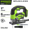 24V PowerAll Pro Jigsaw with Dust Port Adapter, Blade, and VAC Shroud
