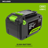 24V PowerAll High Power 8.0 Ah Battery, Rated for 1400W/65A