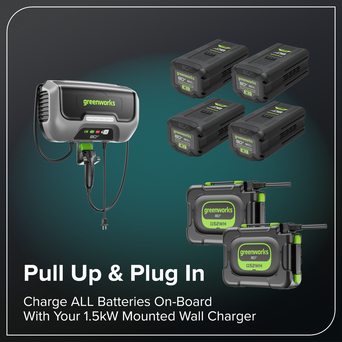 80V 54" MaximusZ Zero Turn Riding Mower: (2) 16.0 Ah and (4) 6.0 Ah Batteries and 1.5kW Charger, MZ5481