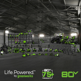 80V 54" MaximusZ Zero Turn Riding Mower: (2) 16.0 Ah and (4) 6.0 Ah Batteries and 1.5kW Charger, MZ5481
