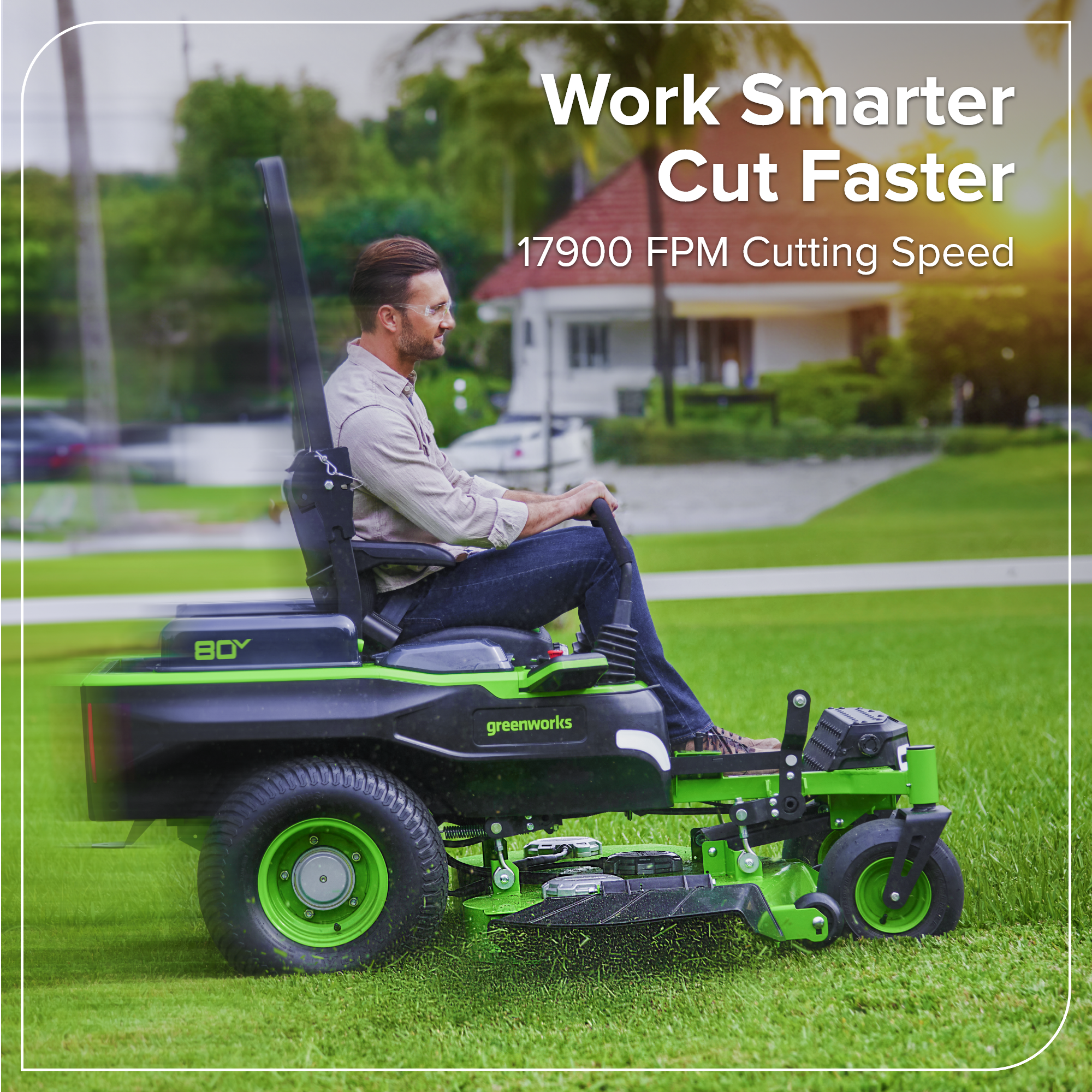 80V 54" MaximusZ Zero Turn Riding Mower: (2) 16.0 Ah and (4) 6.0 Ah Batteries and 1.5kW Charger, MZ5481