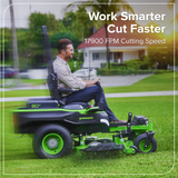 80V 54" MaximusZ Zero Turn Riding Mower: (2) 16.0 Ah and (4) 6.0 Ah Batteries and 1.5kW Charger, MZ5481