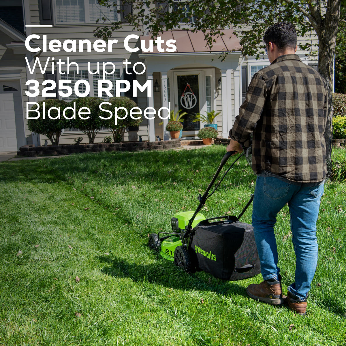 48V (24V x 2) 21" Cordless Battery Self-Propelled Lawn Mower w/ Two (2) 5.0Ah USB Batteries & Dual Port Charger, LM2112S
