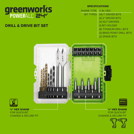 35-PC Drill Bit & Impact Bit Kit