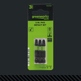Pro 3-PC S2 2” Impact Rated Bits Phillips PH3
