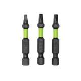 Pro 3-PC  S2 2” Impact Rated Bits - Square (#2)
