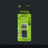 Pro 3-PC  S2 2” Impact Rated Bits - Square (#2)