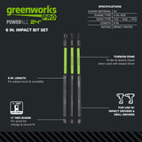 Pro 3-PC 6" Impact Rated Bit Set