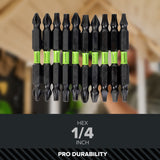 24V 1/4" 1950 in/lbs Brushless Impact Driver Premium Kit: (1) 2.0 Ah Battery, (1) 30W Charger & Cable and 23-piece Accessory Sets