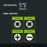 Pro 10-PC Dual Sided Impact Bit Set
