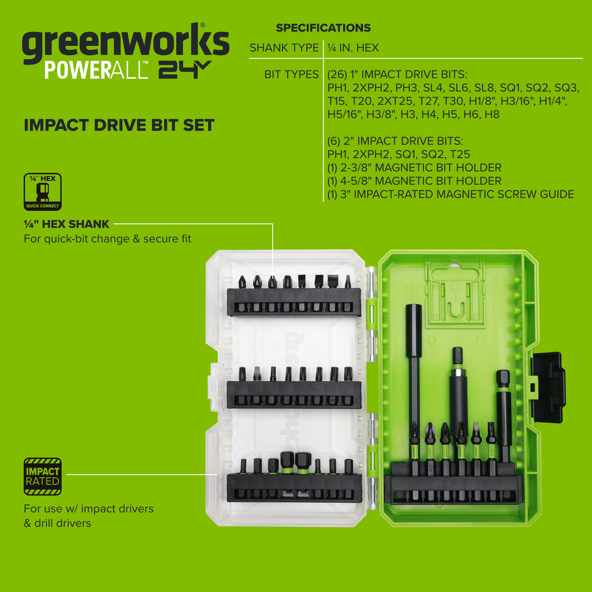 35-PC Impact Bit Set